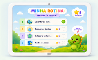 Meu Quadrinho com rotina visual em destaque